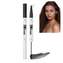 QinZiEn Eyebrow Pencil with Eyebrow Gel,2-In-1 Eyeb/row Pen and Brow Brush,Black Eyeb/row Pencil,Waterproof Eyebro/w Pen/cil,Eyebr/ow Filler,Long Lasting Brow P/en,Eyebr/ow Pe/n for Beginners(Black)