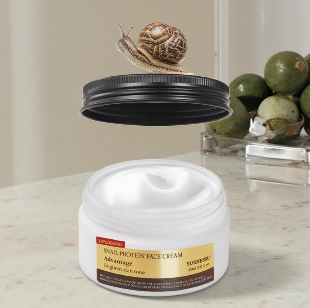 UPGRADE - Snail Protein Face Cream, Anti-Ageing Brightening Cream with Antioxidants, 100ml