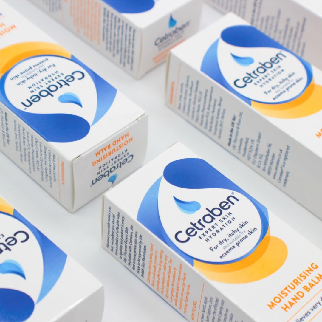 Cetraben Hand Balm, 75g, Clinically Proven, Suitable for very dry and eczema prone skin, Long Lasting Hydration