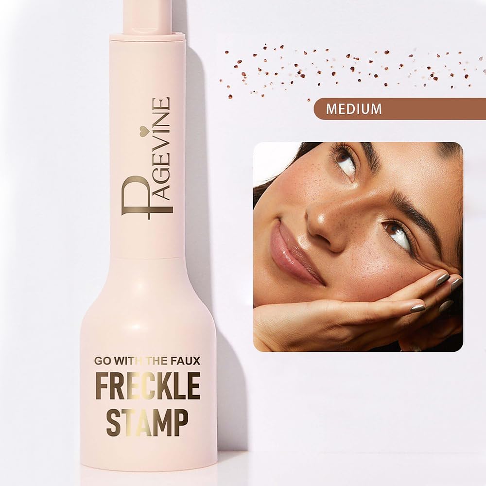 Yongst Freckle Stamp – Natural Lifelike Freckle Makeup Pen, Realistic Dots. Achieve an Effortless, Lifelike Look with Our Medium Shade. Perfect for a Subtle or Bold Faux Effect