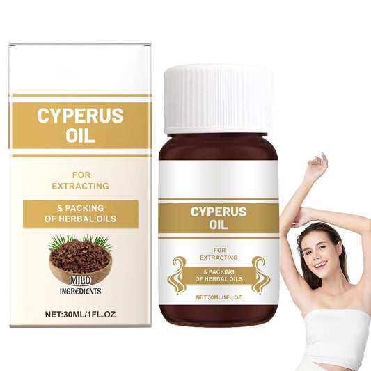 SHEBEEDO Cyperus Rotundus Oil, Cyperus Rotundus Oil for Hair Removal, 100% Pure Cyperus Oil Hair Inhibitor, Decrease Hair Growth-With Dropper, Natural Body Hair Reduction, Moisturizing and Nourishing