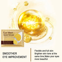 24 Gold Under Eye Masks, Gold Collagen Eye Masks for Puffy Eyes, Under Eye Gel Patches for Dark Circles, Anti Wrinkle, Skincare, Look Younger and Less Tired, Moisturize Your Skin (5 PCS)