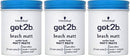Got2B THREE PACKS of Schwarzkopf got2b Beach Matt Surfer Look Paste 100ml