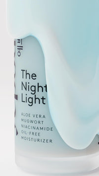 YEPODA - THE NIGHT LIGHT - Oil Free Night Cream with Aloe Vera, Mugwort and Niacinamide. Korean Skin Care (50ml)
