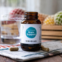 Viridian - Brain Support Multivitamin - 60 Caps | for Cognitive Function | Botanical Extracts, Vitamins and Minerals | Vitamin B5 Supports Mental Performance | 100% Active Ingredients | Vegan
