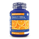 Vitamin C 1000mg with Bioflavonoids, 200 Vegan Tablets. Supports The Immune System. Contributes to a Reduction in Tiredness and Fatigue.
