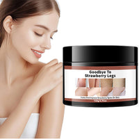 140G Strawberry Legs Treatment, Keratosis Pilaris Cream,Moisturizing Strawberry Skin Treatment for Chicken Skin, Exfoliating Body Cream,Skin Smooth Radiant Skin Care,For All Skin Types