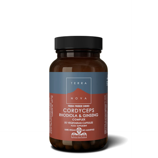 Terranova TERRANOVA Cordyceps, Rhodiola & Ginseng Complex - 50 Vegicaps