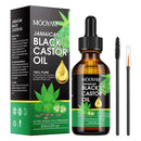 Jamaican Black Castor Oil 100% Pure for Hair Growth, Black Castor Essential Oil for Stronger Healthier Hair for Body & Face Eyebrows Growth, Skin Moisturizer & Massager Nail Care