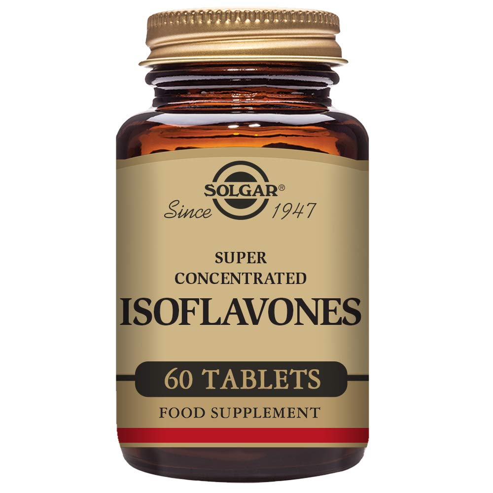 Solgar Super Concentrated Isoflavones Tablets - High Concentration - Contains Isoflavone Extract From Soy Germ - Food Supplement - Vegan, Vegetarian, Kosher - Pack of 60