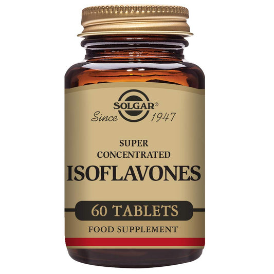 Solgar Super Concentrated Isoflavones Tablets - High Concentration - Contains Isoflavone Extract From Soy Germ - Food Supplement - Vegan, Vegetarian, Kosher - Pack of 60