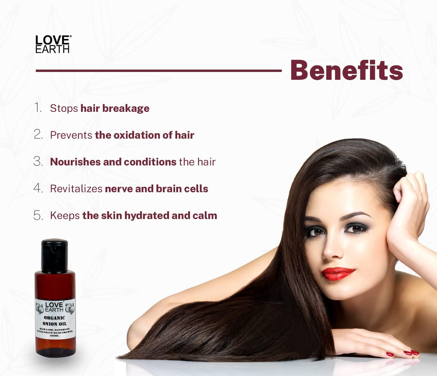 Generic Organic Onion Hair Oil Prevents Hair Fall, Dandruff & Accelerates Hair Growth 100ml