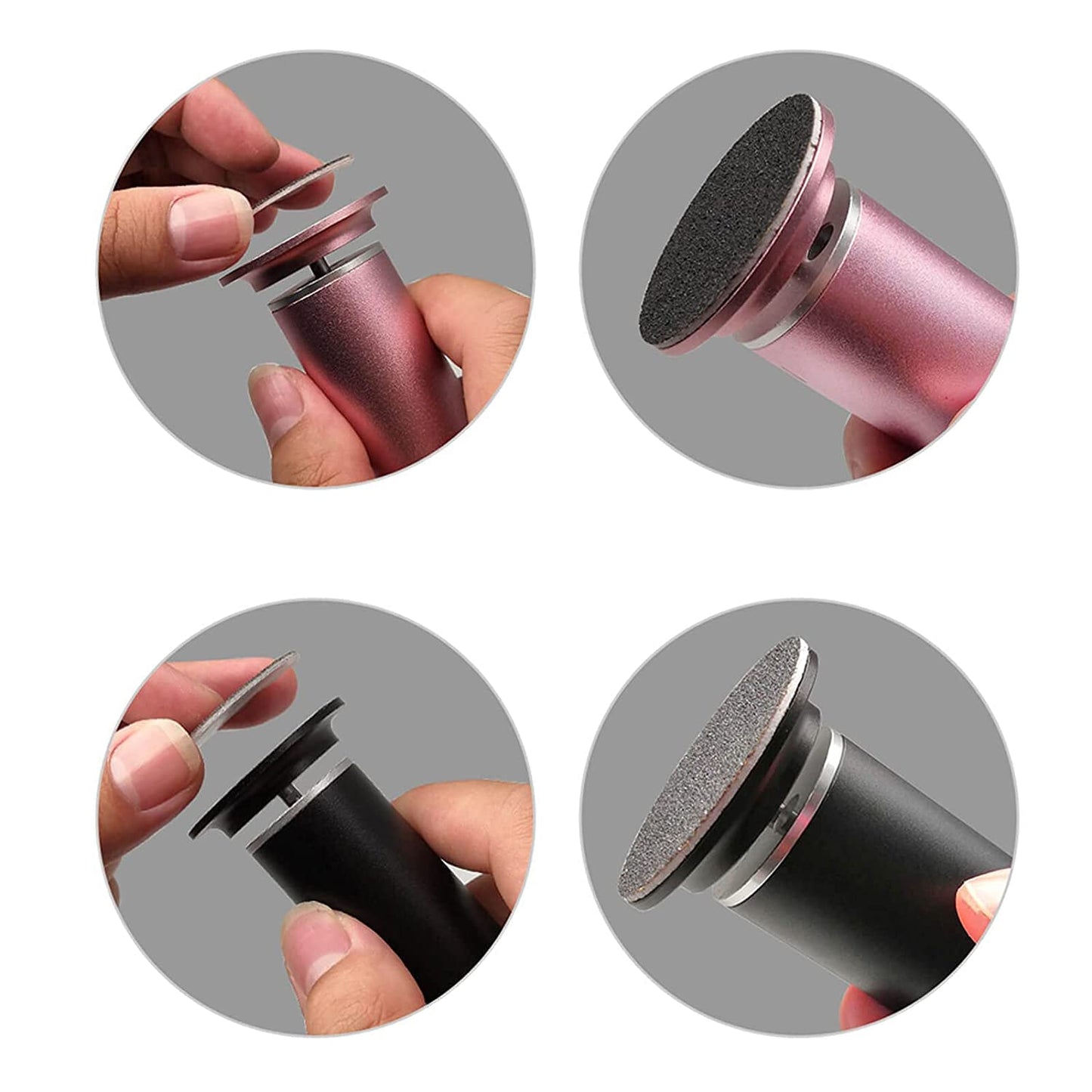 120pcs Foot File Replacement Pads Sandpaper Discs for Electric Hard Skin Callus Remover, Coarse 80 Grit+Fine180 Grit