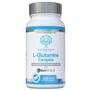 swiss bioenergetics L-Glutamine Complex with Butyric Acid, Glucosamine (N-Acetyl-D), Marshmallow Root, Slippery Elm Bark, Liquorice Root, Chamomile Flower, Mastic Gum, Quercetin & Zinc - UK Made and No Artificial Nasties