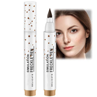 OunTechGlory Natural-Looking Freckle Pen - Waterproof, Long-Lasting, Easy to Use for Effortless Sunkissed Makeup - Light Brown
