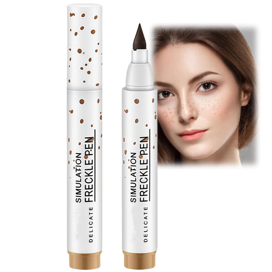OunTechGlory Natural-Looking Freckle Pen - Waterproof, Long-Lasting, Easy to Use for Effortless Sunkissed Makeup - Light Brown