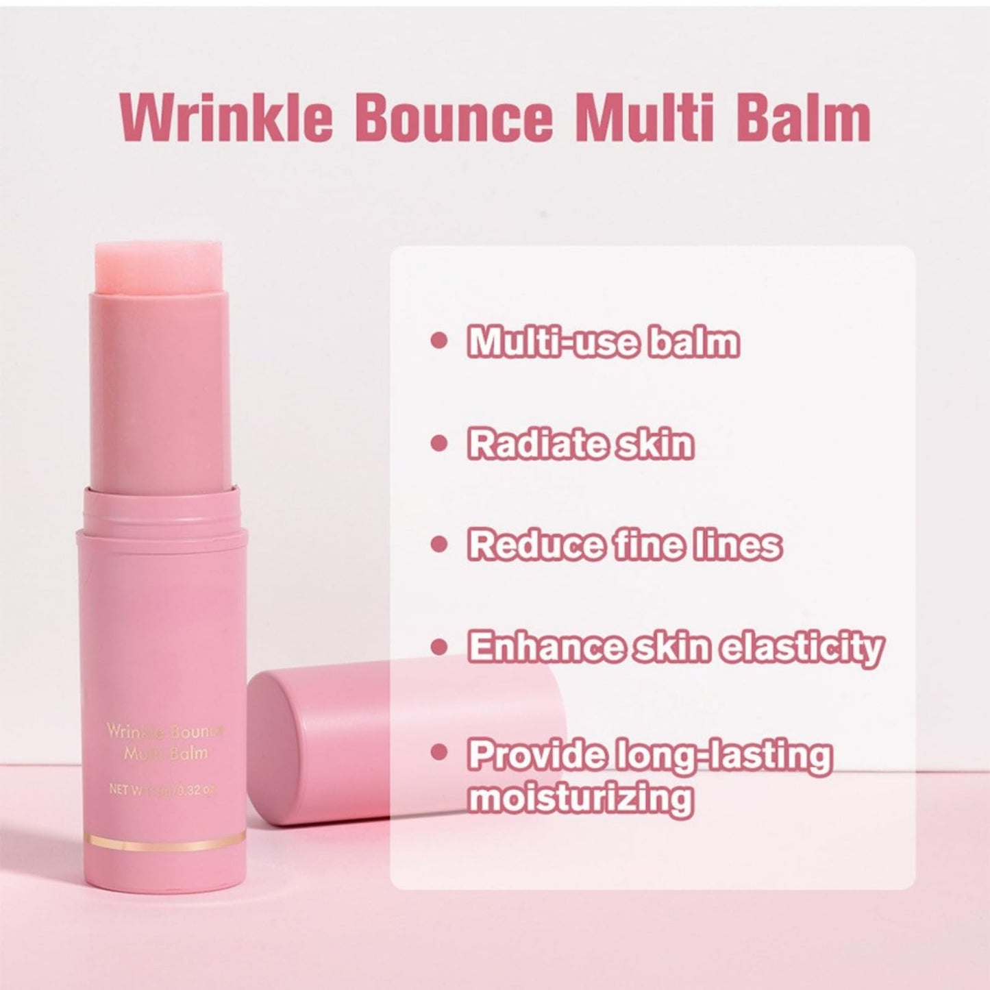 Cureluxe 2PCS Wrinkle Multi Collagen Wand – Deep Wrinkle Filler Collagen Stick for Face,Lip – All-in-One Moisturising Balm for Women – Lifting, Tightening & Firming Night Treatment for Fine Lines