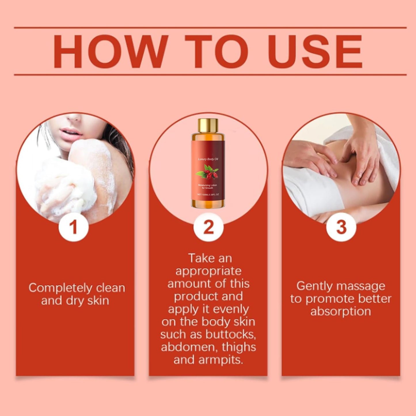 MEITREND Magic Body Oil Firming,Advanced Firming Body Lotion for Women,Hydrating Body Lotion,Moisturizing Collagen Lifting Glow Essence Magic Body Oil with Vitamin E,Lift Sagging Skin & Improve Dry Skin