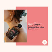 Liposomal Glutathione Reduced, 98%+ Highly Purified and Highly Bioavailable | with Vitamin C Liposomal | Powerful Antioxidant for Optimal Cell Protection | Non-GMO | 250ml | Zenement