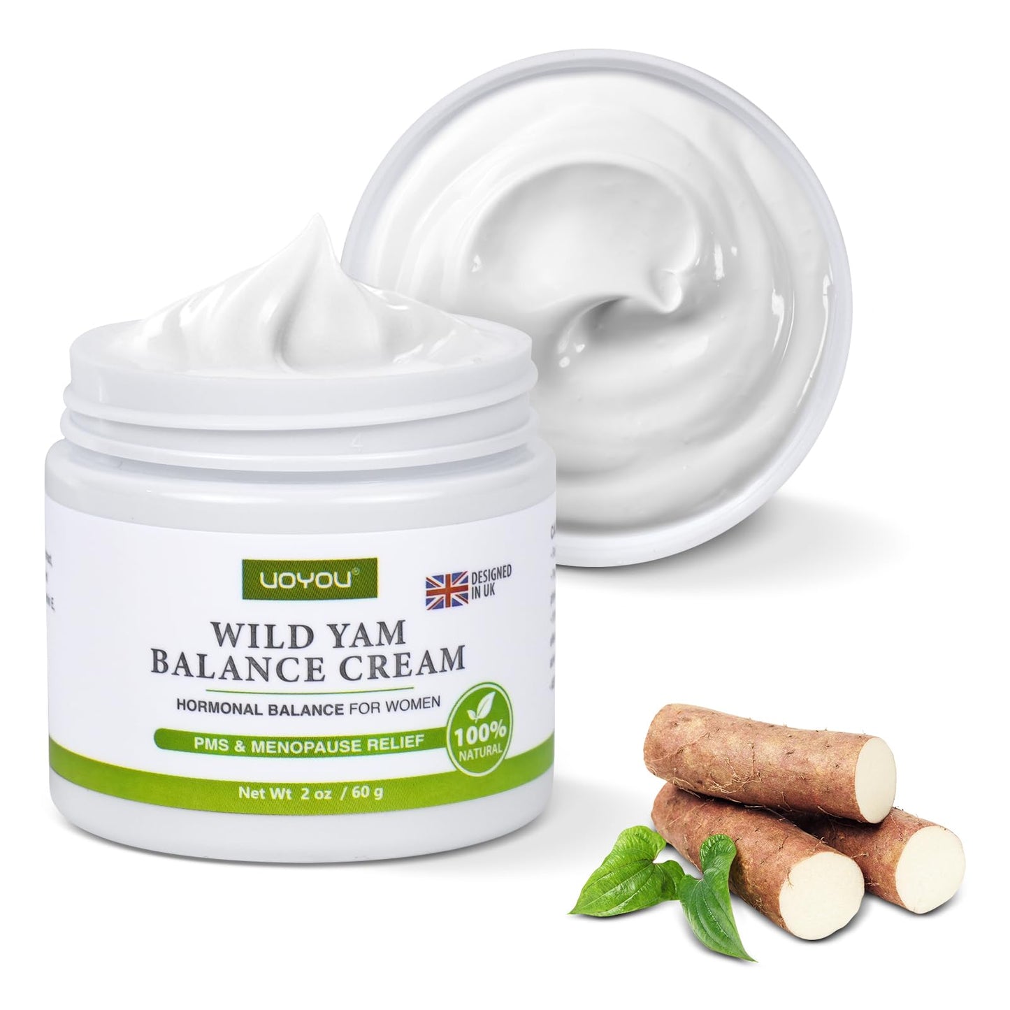 Wild Yam Cream, Natural Plant-based Formula Wild Yam Cream for Hormone Balance and Dry Skin, 100% Natural Ingredients, Wild Yam Cream Organic