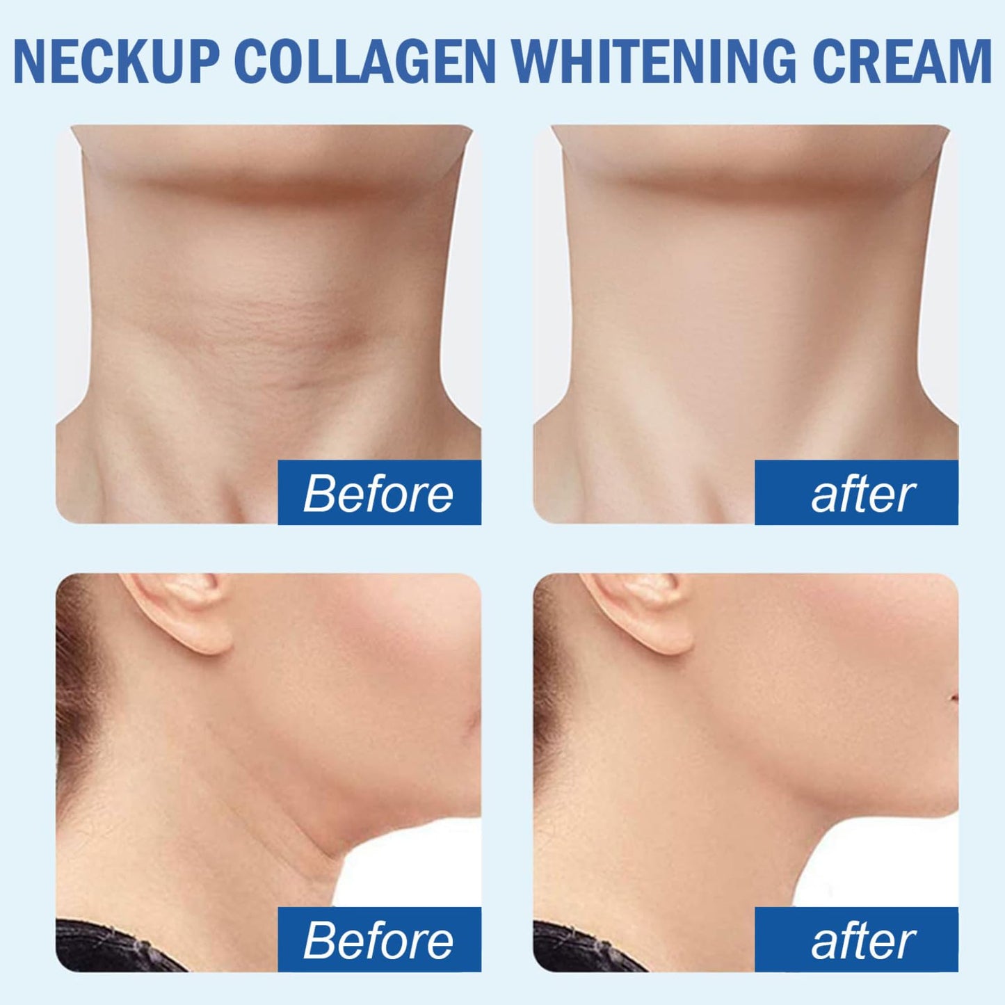 Tbeautafve Neck Firming Cream, Collagen Neck Cream Brightening Cream Skin Tightening Cream Neck Double Chin Reducer for Women Neck Anti-Wrinkle Cream Tightening Lifting Sagging Skin