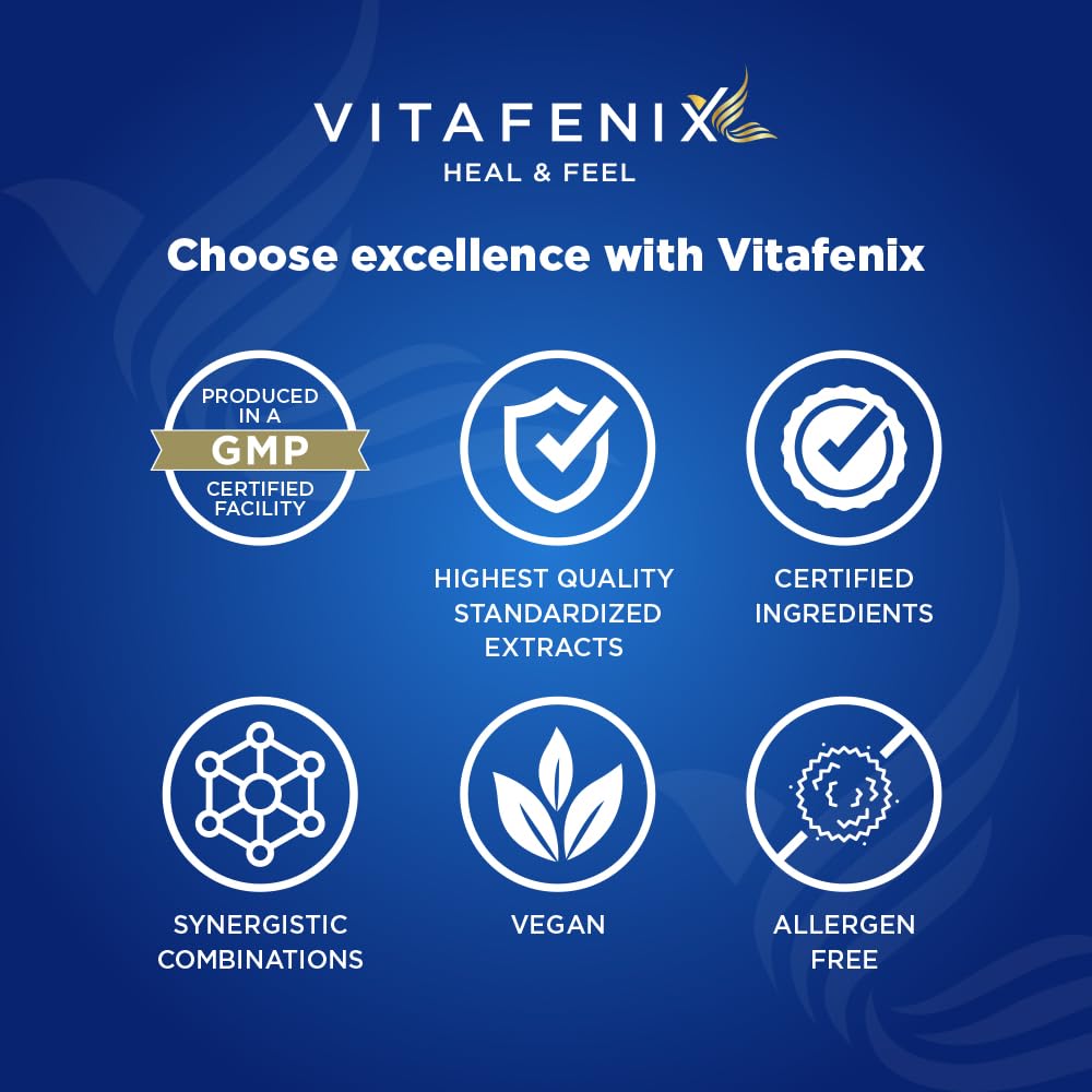 Vitafenix Glutathione 500mg - Extra Strength Glutathione Capsules for Skin Whitening – Setria l Glutathione Supplement for Skin Whitening & Antioxidant Support – 30 Vegan Capsules