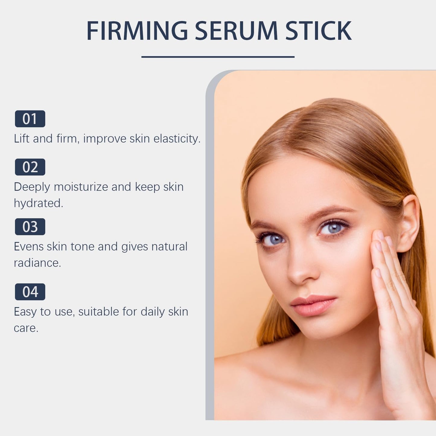 Oumun Retinol Facial Firming Stick,Collagen Firming Serum Stick,Neck and Face Serum Care Stic-k,Collagen Firm-ing Cream Stic-k,Anti-Aging Face Moisturizer,Hydrating Seru-m Sti-ck,Colla-gen Sti-ck
