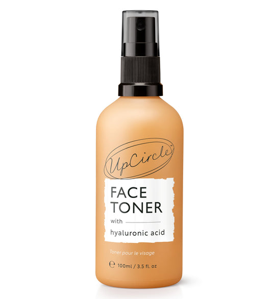 UPCIRCLE UpCircle Face Toner with Hyaluronic Acid + Salicylic Acid 100ml - for Balancing, Plumping + Soothing - Mandarin Fruit Water, Chamomile Extract + Glycerin - Natural, Vegan + Cruelty-Free
