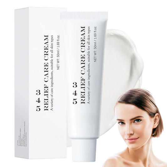 Cureluxe 345 Relief Cream - Face Moisturizer for Soothing - 345 Barrier Repair Face Cream - Releif Moisturiser for Acne & Repair Damage Skin - Face Cream for Dry Skin
