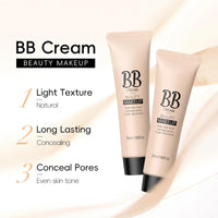 NatrLuxe Waterproof BB Cream Foundation For Even Skin Tone, Long Lasting Full Coverage Makeup, Lightweight Formula. Smooths Skin, Hides Pores & Acne Marks