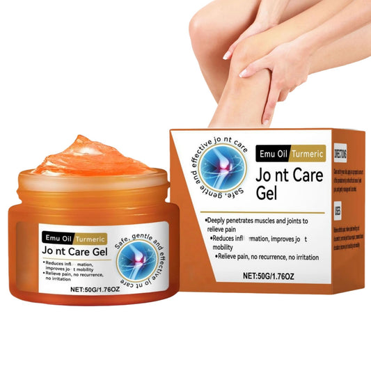 Fankayi Emu Oil Turmeric Joi/nts Relief Gel,Professional Instant Soothing Joi/nts Massage Gel,Natural Relief Cream,Pain Alleviate for Knee Shoulder Arm Leg,Foot Massage Cream,Massage Cream for Massage Therapy