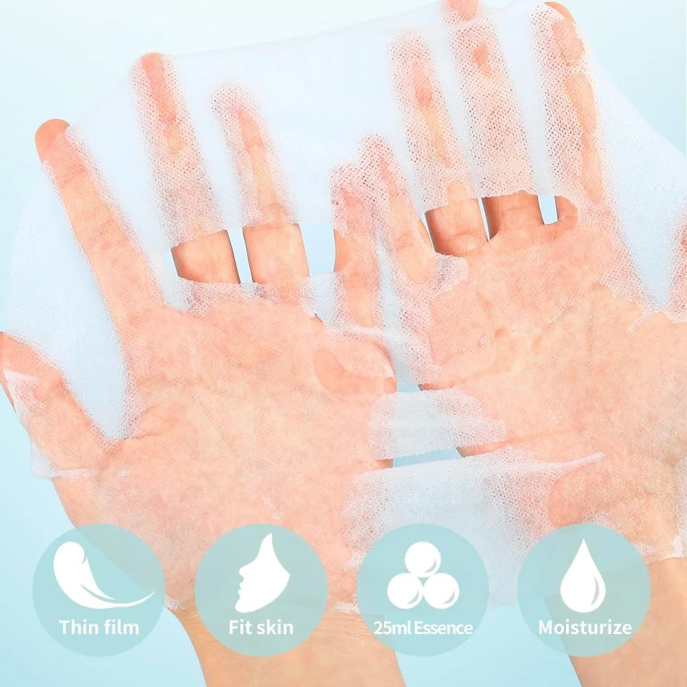 MOOYAM 6-pack Face Mask Set Collagen, Vitamin C, Retinol, Snail Serum, Hyaluronic Acid, Moisturizing Anti-Wrinkle Brightening Blackhead Remover Anti-Ageing Skin Revitalizer Acne All Skin Types