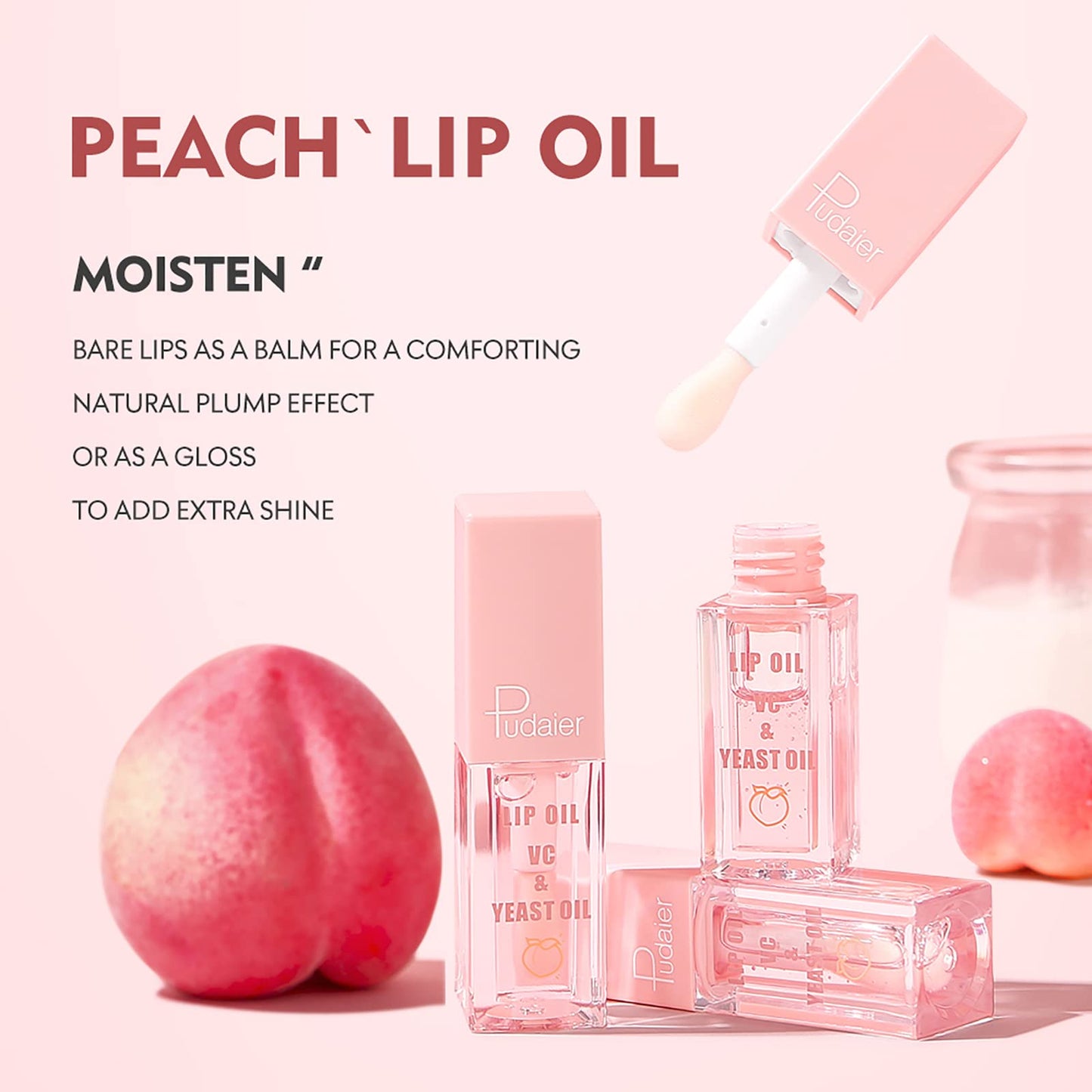Skynest 3 Pcs Lip Care Kit, Hydrating Lip Glow Oil, Moisturizing Lip Mask, Exfoliating Lip Scrub, Lip Care Plumping Makeup Set for Shiny and Nourishing Lips, Dry Lips Treatment