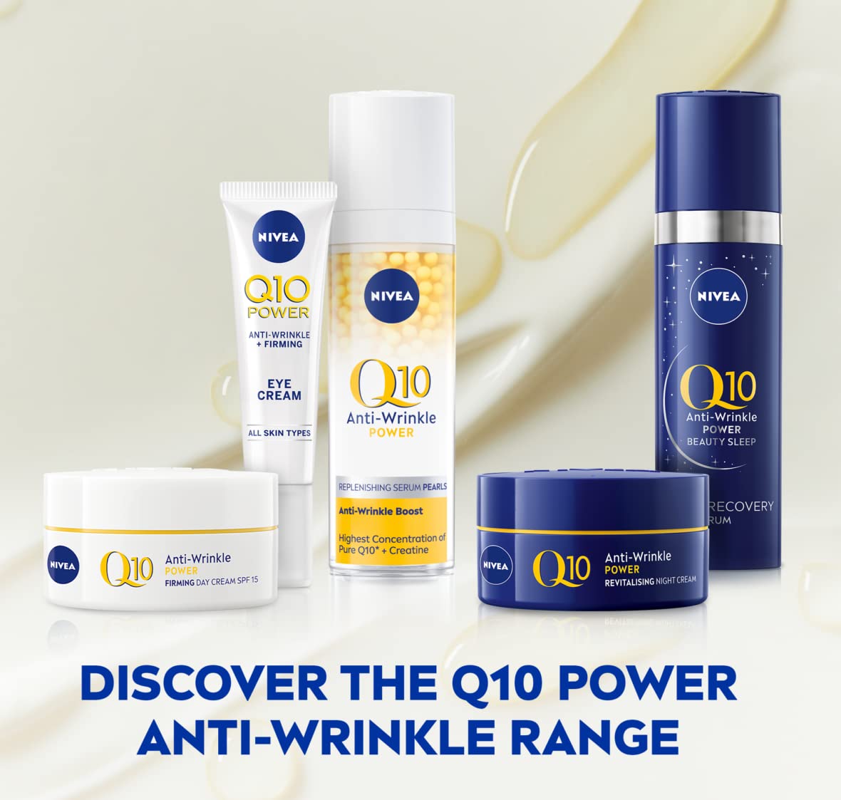 NIVEA Q10 Anti-Wrinkle Power Protecting Day Cream SPF 30 (50ml), Anti-Wrinkle Face Cream with Skin Identical Q10 and Creatine, Face Cream for 3x Wrinkles and Age Spots