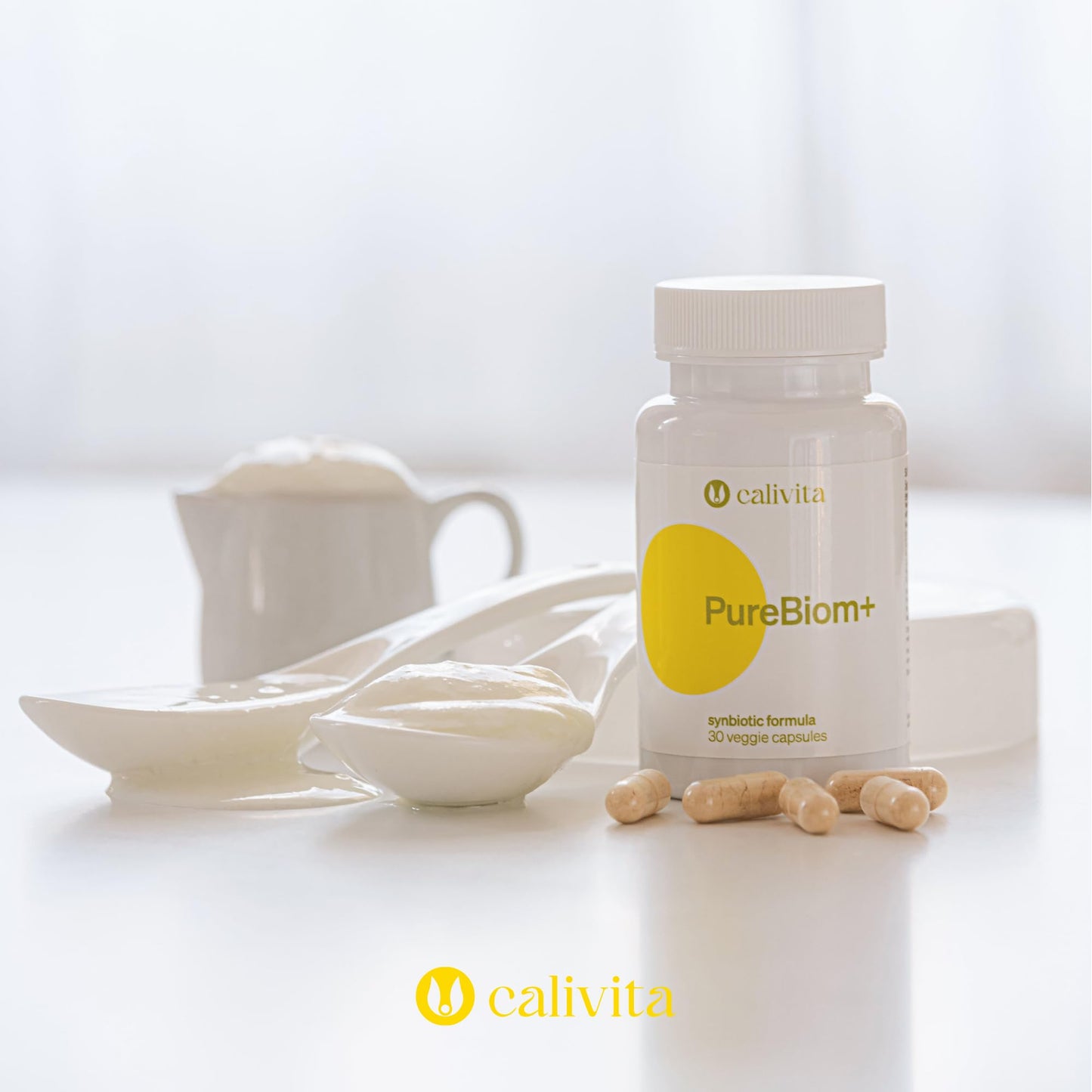 PureBiom+ – Prebiotic and Probiotic for Women & Men – Gut Health Supplement – Immune Support – Digestive Balance – Bloating Relief – All Natural – 30 Vegan Capsules