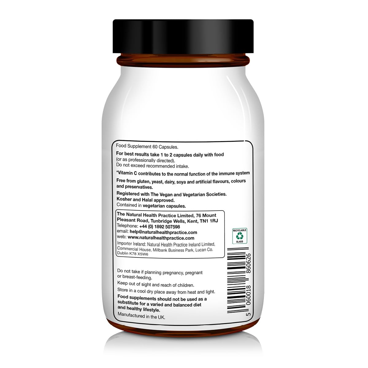 NHP The Natural Health Practice NHP Advanced Immune Support Supplement 60 Vegan Capsules – Elderberry Mushroom Complex with Probiotics Vitamin D3 Zinc & Beta Glucans for Daily Defence Gut Health Energy & Wellness