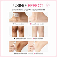 TBeautfave Underarm Brightening Cream, Skin Bleaching Creams, Skin Brightening Cream for Armpits/Knees/Inner Thighs/Intimate Areas, Vitamin C+Alpha-Arbutin+Niacinamide Body Lotion, 2PCS