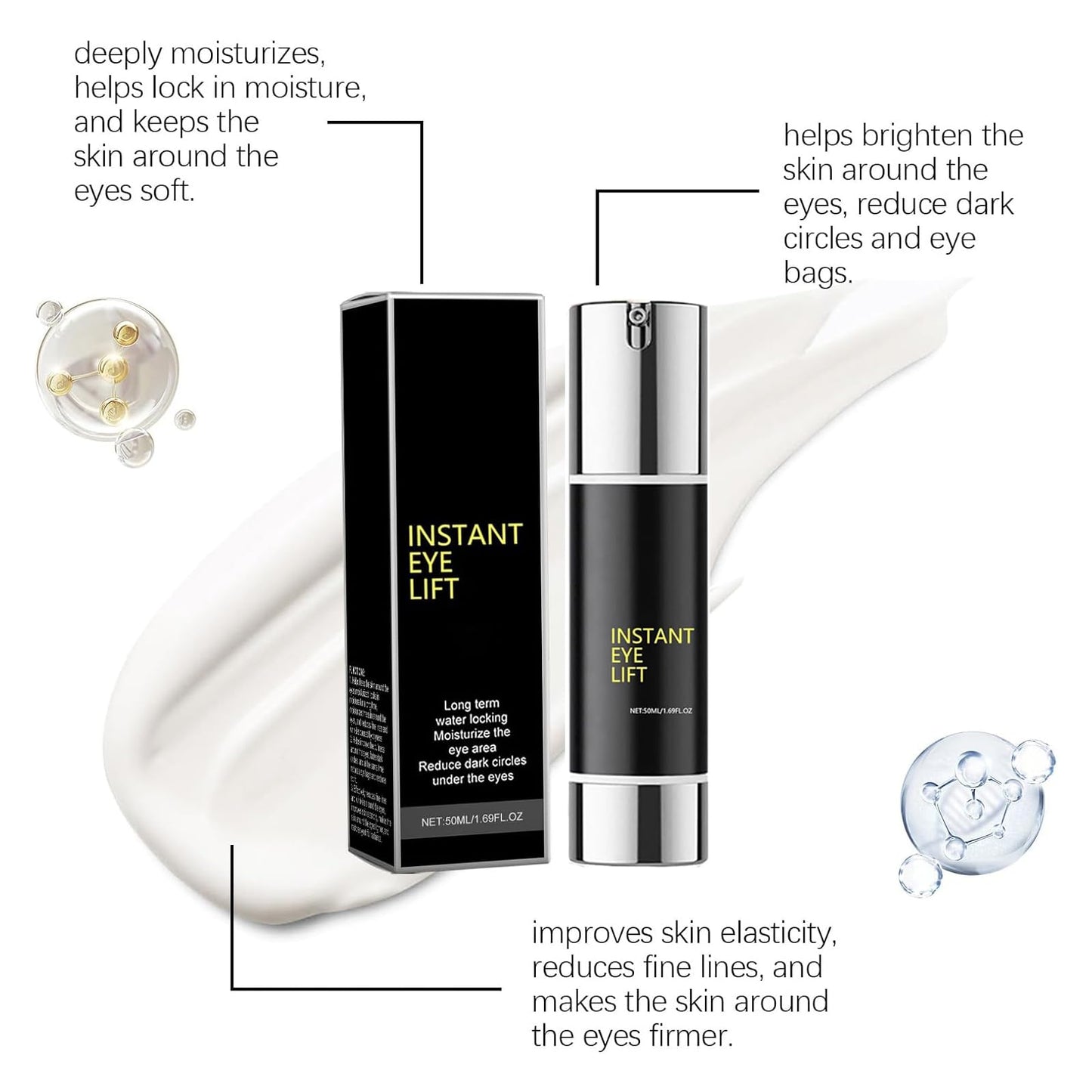 ALLILUYAA Harvey Ross Instant Lift Cream, Instant Lift Harvey Ross Cream, Eye Tightening Lifting Serum, Anti-Aging Face Cream For Tightener Skin, Lifting Loose Sagging Skin, Reduces Fine Lines & Wrinkles