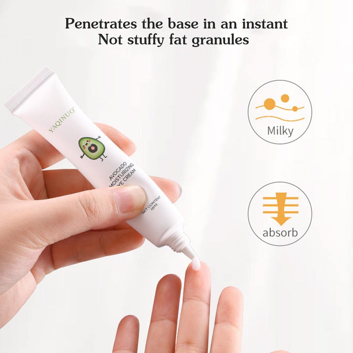 Avocado Eye Cream Elastic Moisturizing Eye Cream Remove Pouches Dark Circles Anti-Wrinkle Diminishing Eye Lines Lifting Firming