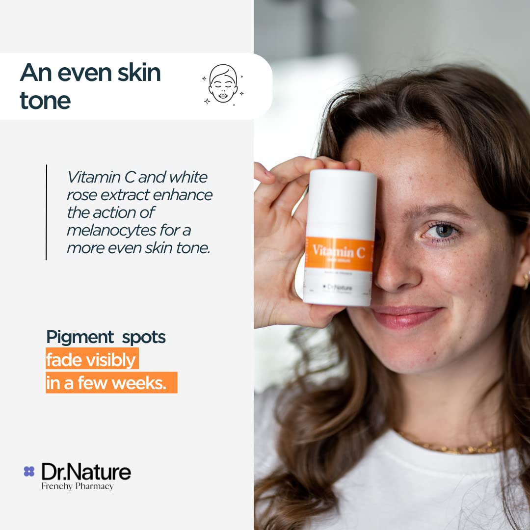 Vitamin C Brightening Serum 50 ML - 99% Natural Ingredients for Sensitive Skin - Pigmentation Serum - Antioxidant Serum & Dark Spot Remover for Face - Anti Ageing Serum for Face for Women and Men