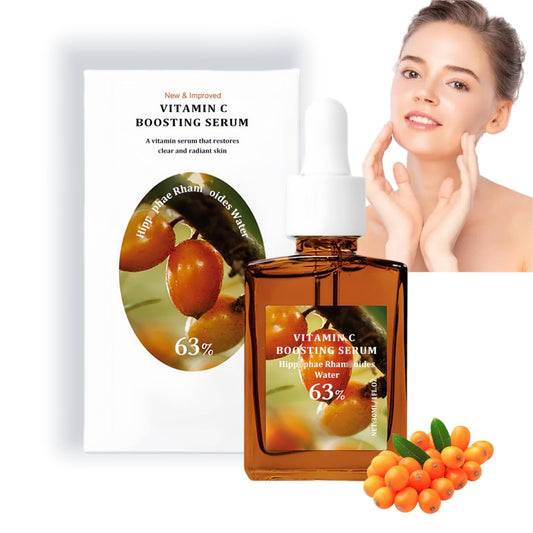 Oumun Vitamin C Boosting Serum,Vitamin C Serum for Face with Hyaluronic Acid,Anti Aging & Wrinkle Facial Serum for Women & Men,Dark Spot Correcting Glow Serum,Face Serum for Women,Fa-ce Firming Ser-um