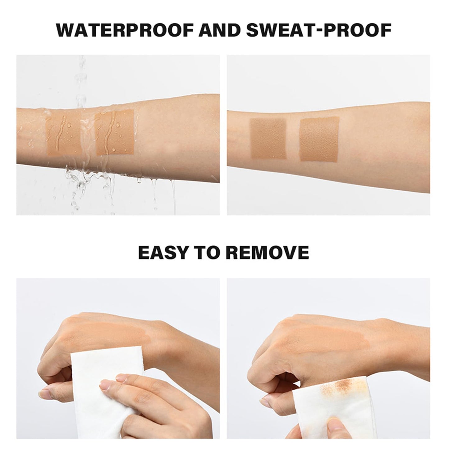 AuraBeen Waterproof Full Coverage Leg Makeup - Conceals lines and other skin concerns on mature skin - Smooth, long-lasting body makeup - No transfer formula - Light brown tone