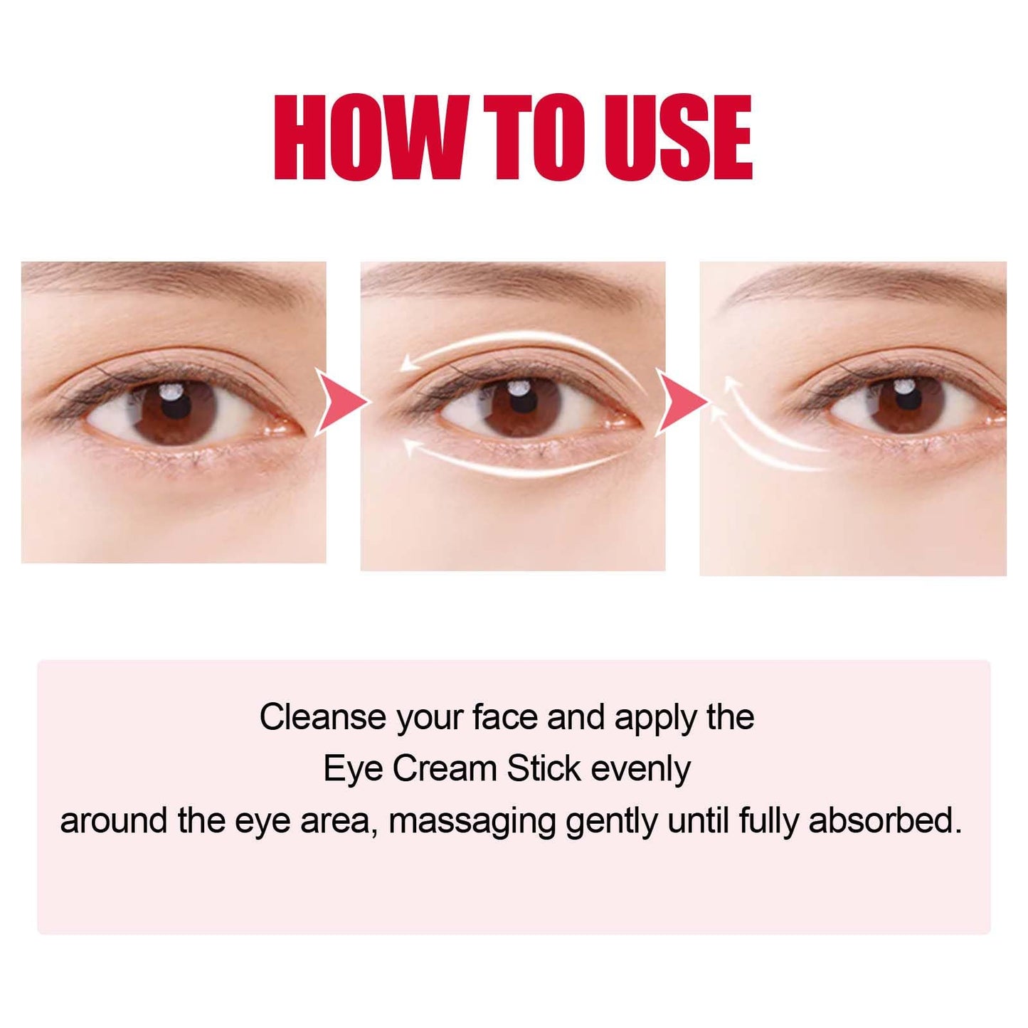 FresFresi Radiant Eye Balm Stick for Anti-Aging, Dark Circles & Puffiness - Moisturizing and Tightening Eye Cream for Skincare