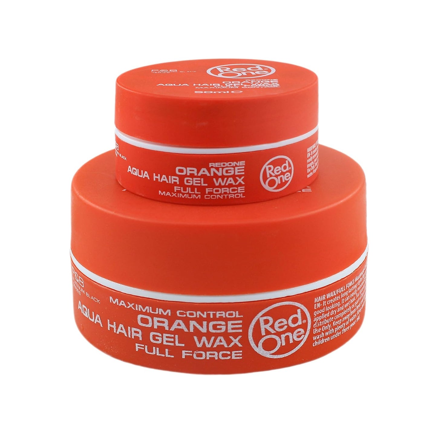 Redone Hair Styling Aqua Wax Orange 50 ml | Travel Size | Edge Control | Ultra Hold | Gel Wax | Men & Women Hair Wax | Melon Scent | Maximum Control