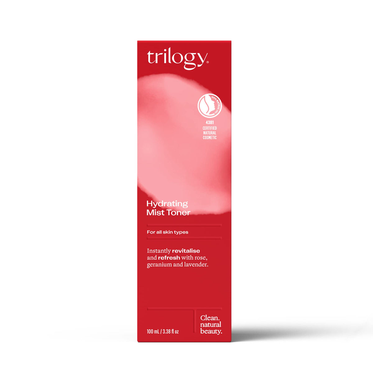 Trilogy Hydrating Mist Toner, 100 mL - For All Skin Types - Instantly Revitalise & Refresh with Rose, Geranium & Lavender - Made in New Zealand…