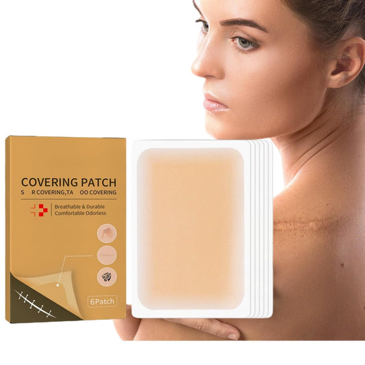 6PCS Concealer Sticker,Invisible Scar & Tat/too Cover-Up Patch,Waterproof Tat/too Cover Up Tape Breathable Scar Patches Ultra Thin Invisible Patch Concealer Sticker,Silicon Sc-ar Sheet