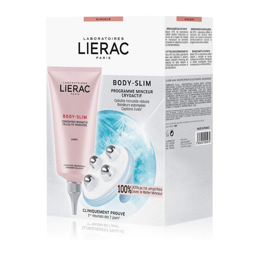 LIERAC BODY-SLIM Resistant Cellulite Program - Cryoactive Concentrate+Massager - Cold Effect - Slimming - Anti-cellulite - Caffeine - Body - 150ml