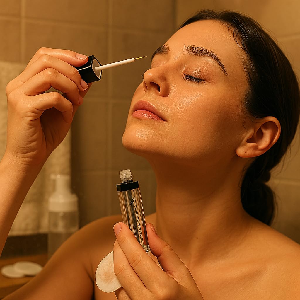 Generic Serum for Longer Fuller Lashes - Natural Lash Enhancer with Nourishing Formula & Easy Applicator Brush