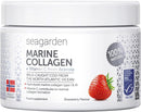Seagarden Marine Collagen Powder + Vitamin C | Collagen Peptides Powder (Type I & III) | Wild-Caught Arctic Cod | Collagen Supplements| Skin, Hair, Nails, I Strawberry Taste I 150g