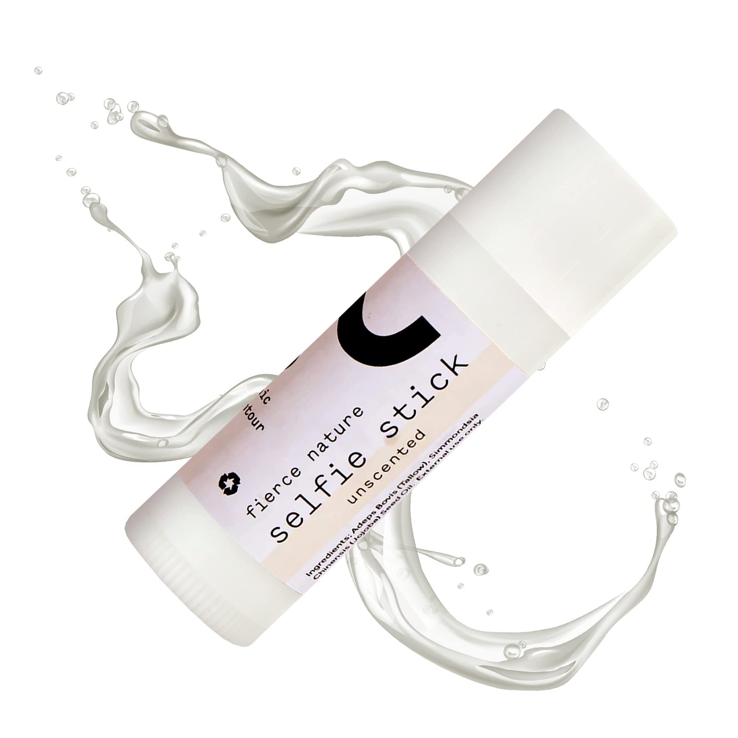 Generic Selfie Stick Tallow Balm, Bioavailable Skin Care Essential, Lip Balm, Face Care Must-Have, Vitamin-Rich Body and Face Moisturiser, Unscented, 15g - Fierce Nature
